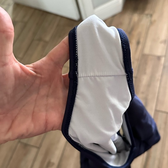 CUPSHE Navy One-Piece Swimsuit with Colorful Trim - Picture 3 of 4